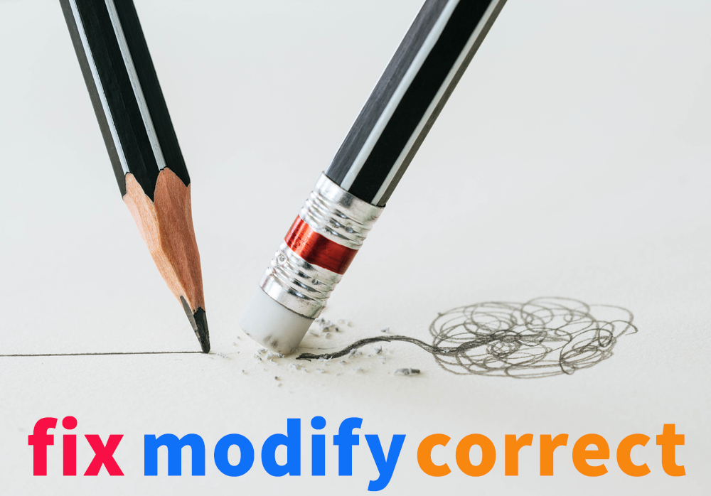 修改・變更・訂正的英文……你知道正確的用法嗎?