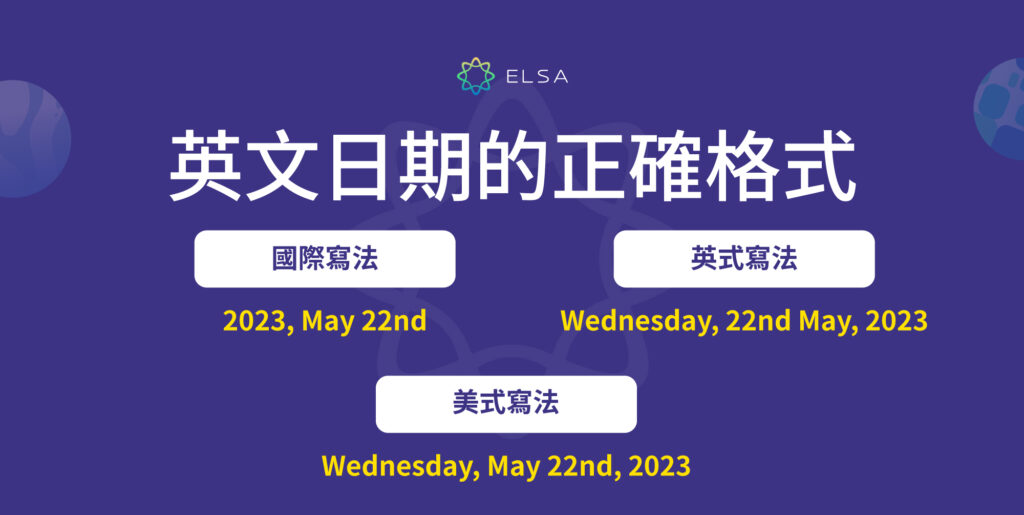 用英文書寫日期的方法!年、月、日、星期書寫的順序、讀法的總整理