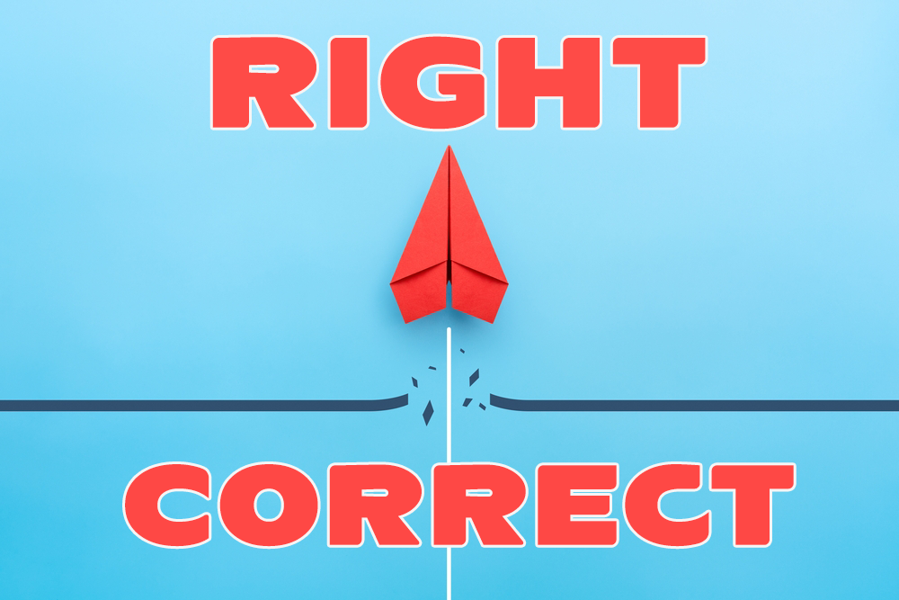 該如何正確使用「right」和「correct」？accurate、true也一併解說！