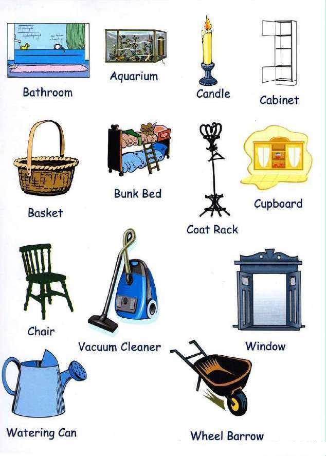 日常英語表達:家居日常用品的英語單字介紹