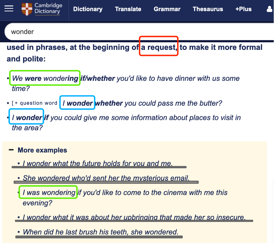 「wonder」的用法是？