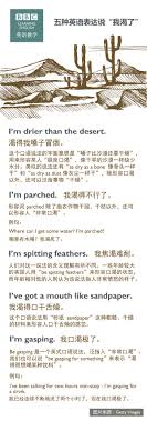 各種和「口渴」有關的英文用法