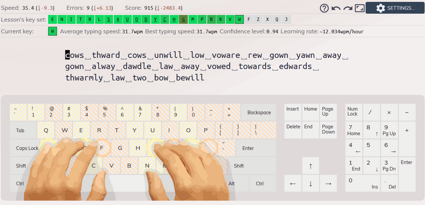 用英文打字！加強的技巧