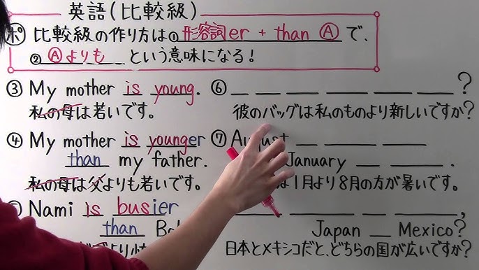 回顧一下在國中學到的英語比較級！