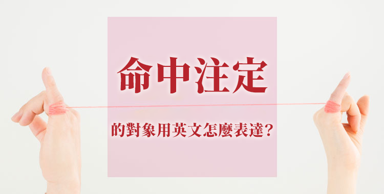 用英文說一見鍾情！遇到靈魂伴侶！