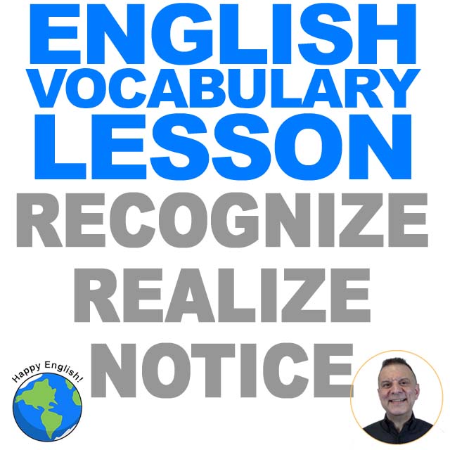附上例句來解說notice・realize・recognize的差別以及各自的用法