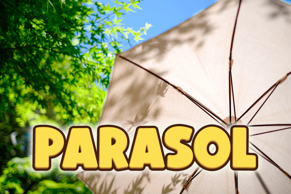 太陽好大！「陽傘」用英語怎麼說？還有折疊傘和塑膠傘！