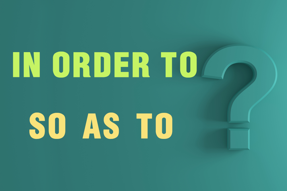 「為了〜」的英文表現！in order to和so as to的不同等等