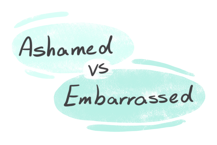 「ashamed」和「embarrassed」有什麼差別?