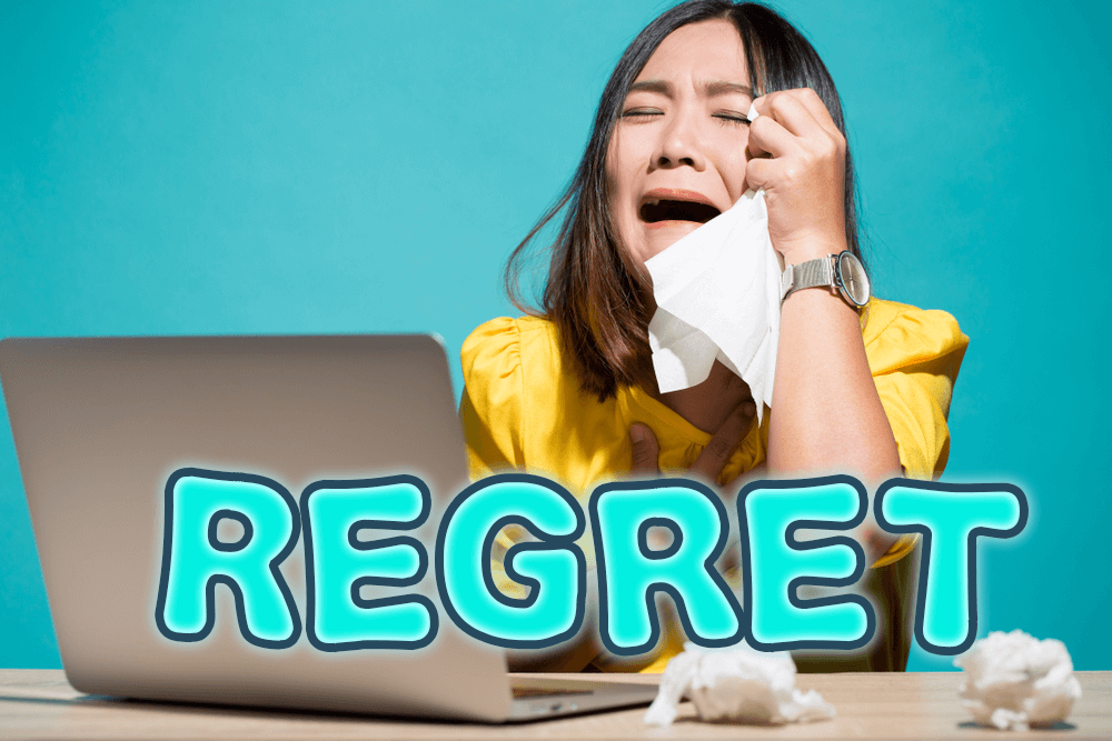 「搞砸了，好後悔！」英文怎麼說？包含regret的各種後悔表達方式介紹