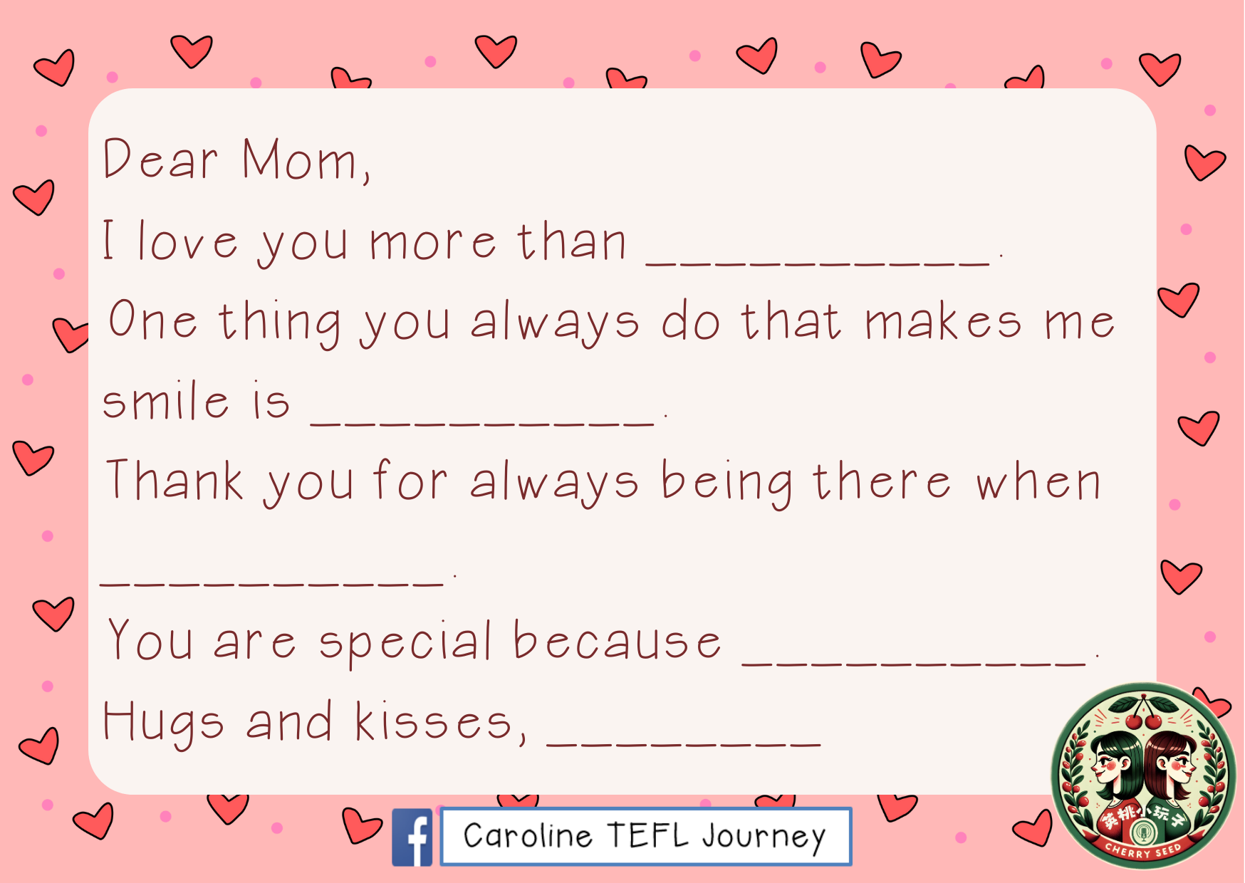 「母親節」時，使用英語來傳達心意吧！適合寫在卡片上的英語短句集～