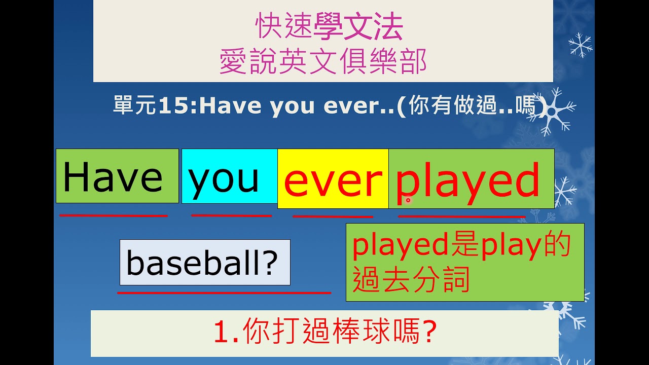 「Have you ever」、「 Do you ever」的差異和回答方法