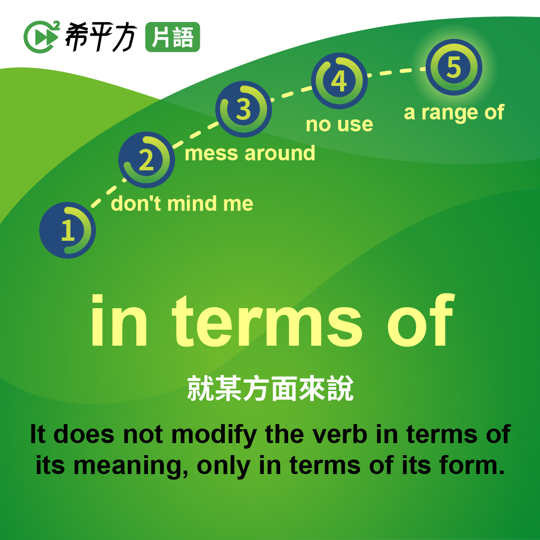 「Regarding」「In Terms Of」的差別是!?