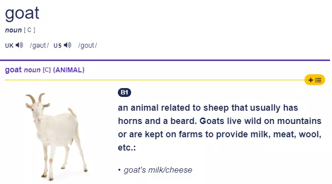 一起來學“GOAT”的意思的跟用法吧！也會介紹很多易理解的例句。
