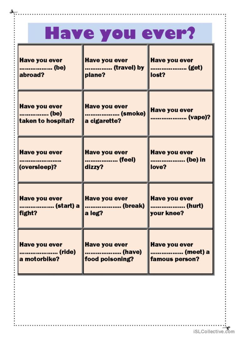 「Have you ever」、「 Do you ever」的差異和回答方法