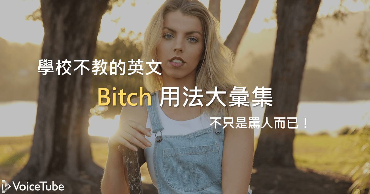 bitch的真正意思和用法是什麼？ ～從外國影集來學習吧～