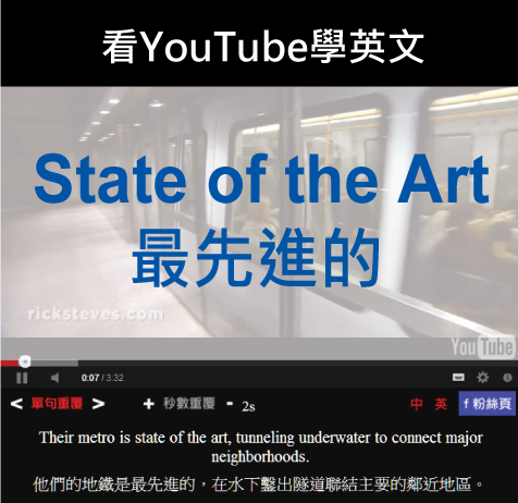 State of the art 最先進,最頂尖