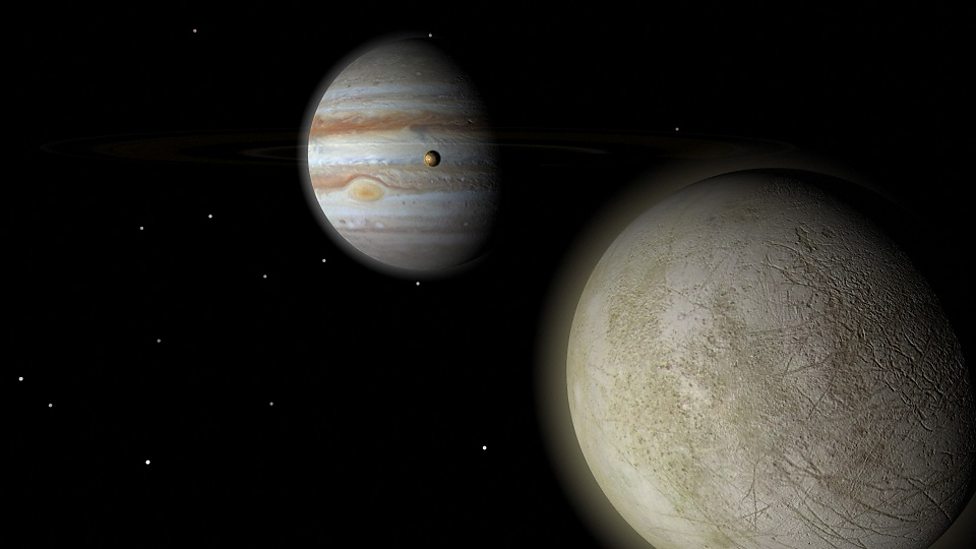 Europa moon 'spewing water jets' 木衛二表面“噴射出水汽”